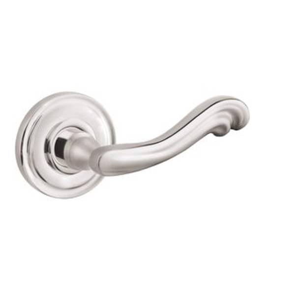 Baldwin 5108.055.priv Lifetime Polished Nickel Privacy 5108 Solid Brass Lever with Your Choice of Rosette
