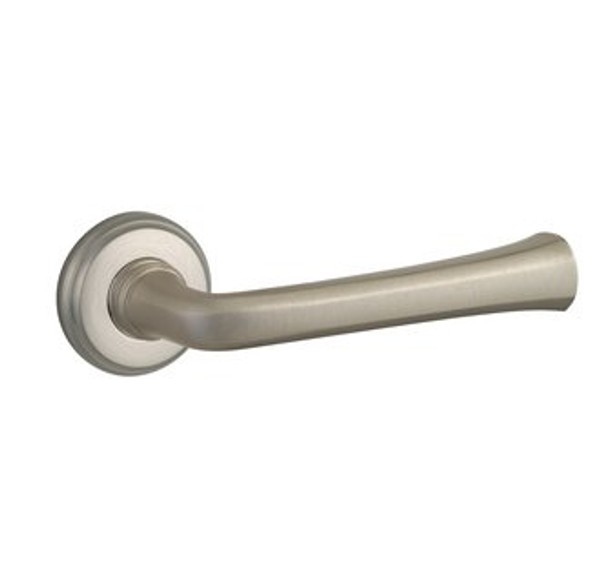Baldwin 5112.056.idm.s Lifetime Satin Nickel Half Dummy 5112 Solid Brass Lever with Your Choice of Small Rosette