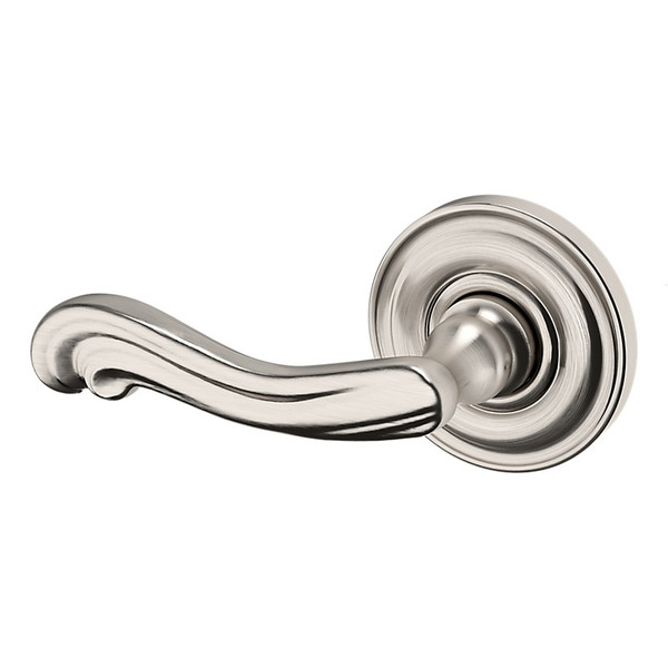 Baldwin 5108056LDM-PRE Lifetime Satin Nickel Left Handed Half Dummy Lever with 5048 Rose