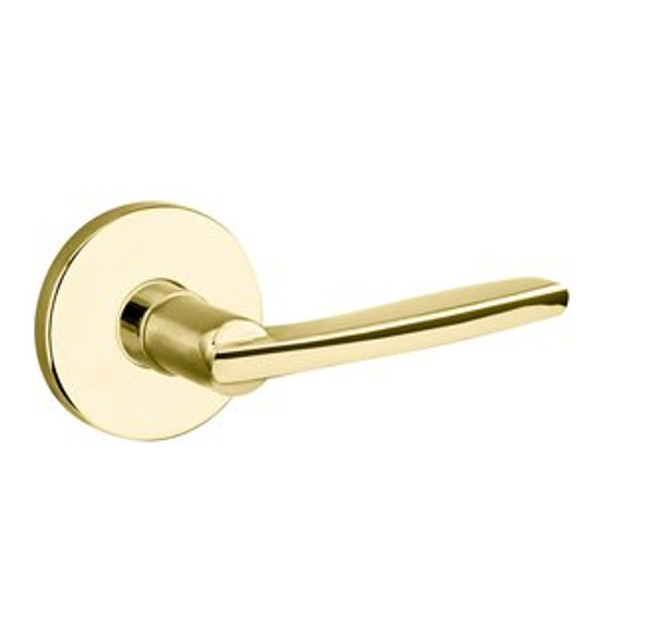 Baldwin 5164.031.priv Non-lacquered Brass Privacy 5164 Solid Brass Lever with Your Choice of Rosette
