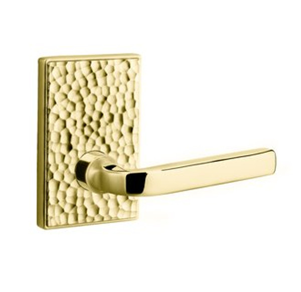 Baldwin 5190.031.priv Non-lacquered Brass Privacy 5190 Solid Brass Lever with Your Choice of Rosette