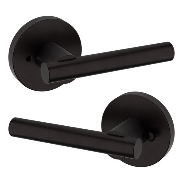 Baldwin 5137102PRIV-PRE Oil Rubbed Bronze Privacy Lever with 5046 Rose