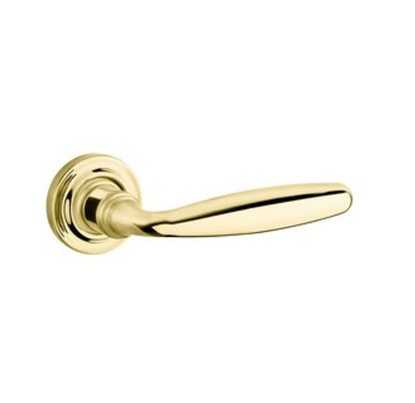Baldwin 5106.031.priv.s Polished Brass Privacy 5106 Solid Brass Lever with Your Choice of Small Rosette