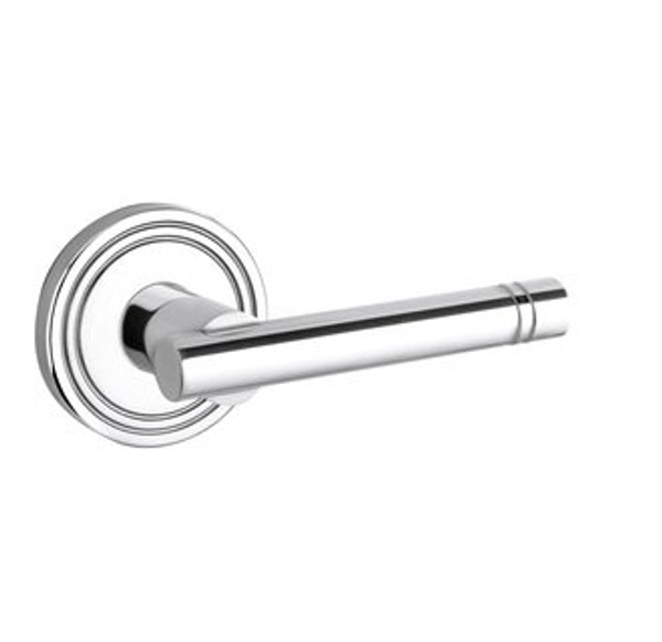 Baldwin 5138.260.fd Polished Chrome Full Dummy 5138 Solid Brass Lever with Your Choice of Rosette