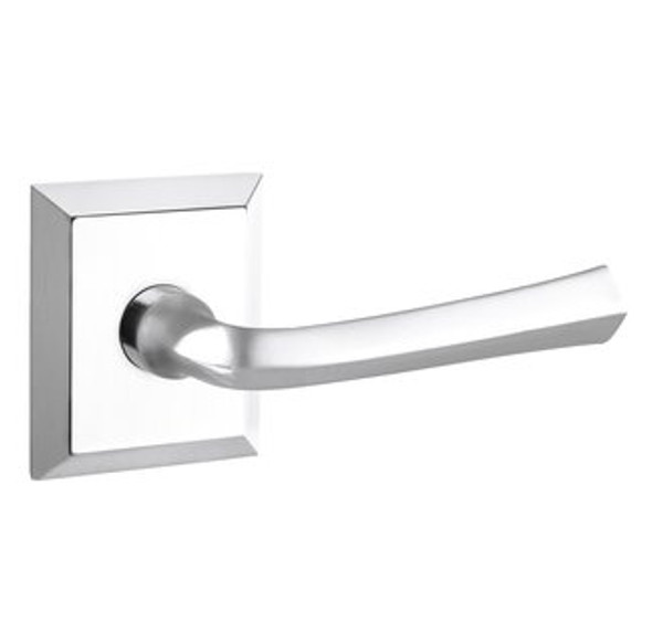 Baldwin 5141.260.fd Polished Chrome Full Dummy 5141 Solid Brass Lever with Your Choice of Rosette