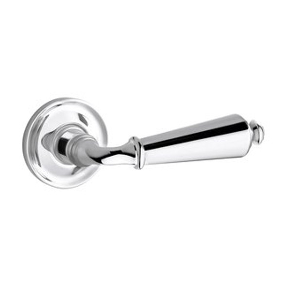 Baldwin 5125.260.fd.s Polished Chrome Full Dummy 5125 Solid Brass Lever with Your Choice of Small Rosette