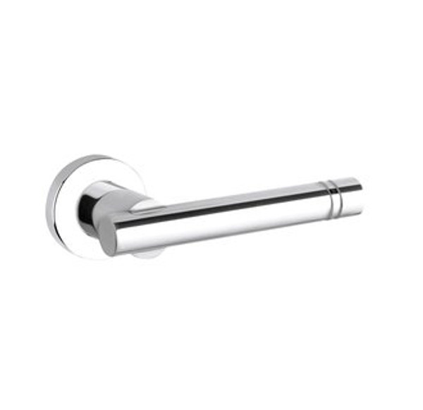 Baldwin 5138.260.fd.s Polished Chrome Full Dummy 5138 Solid Brass Lever with Your Choice of Small Rosette