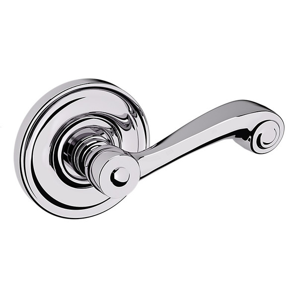 Baldwin 5103260RDM-PRE Polished Chrome Right Handed Half Dummy Lever with 5048 Rose