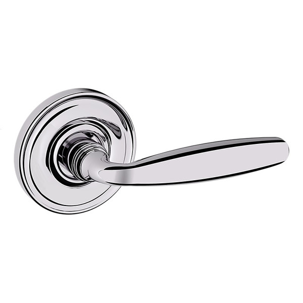 Baldwin 5106260RDM-PRE Polished Chrome Right Handed Half Dummy Lever with 5048 Rose