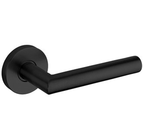 Baldwin 5173.190.pass Satin Black Passage 5173 Solid Brass Lever with Your Choice of Rosette