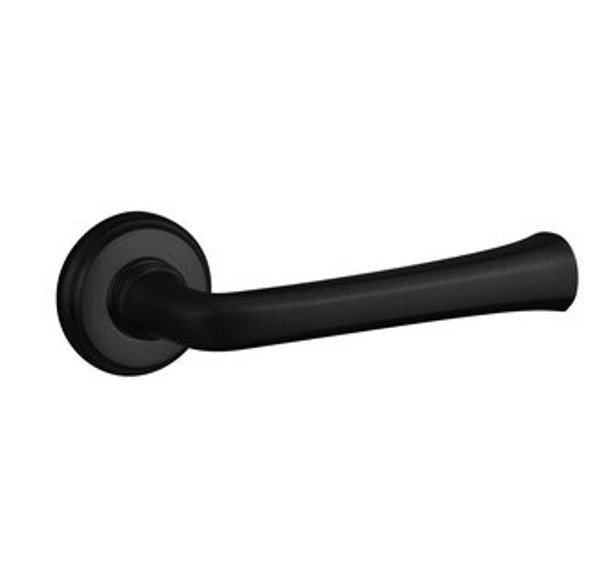 Baldwin 5112.190.pass.s Satin Black Passage 5112 Solid Brass Lever with Your Choice of Small Rosette