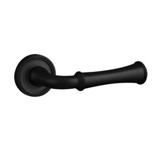 Baldwin 5118.190.priv.s Satin Black Privacy 5118 Solid Brass Lever with Your Choice of Small Rosette