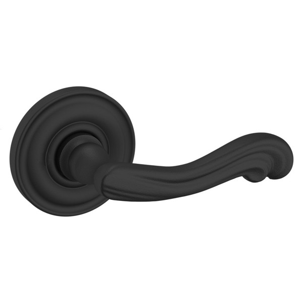 Baldwin 5108190RDM-PRE Satin Black Right Handed Half Dummy Lever with 5048 Rose