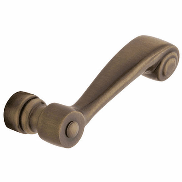 Baldwin 5103.050.RMR/LMR Satin Brass & Black 1/2 Pair of 5103 Solid Brass Levers Minus Rosettes
