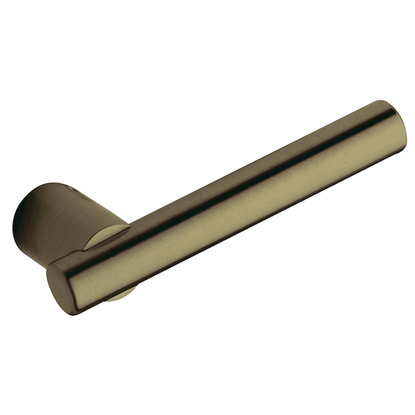 Baldwin 5137.050.RMR/LMR Satin Brass & Black 1/2 Pair of 5137 Solid Brass Levers Minus Rosettes