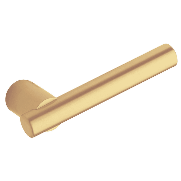 Baldwin 5137.060.RMR/LMR Satin Brass & Brown 1/2 Pair of 5137 Solid Brass Levers Minus Rosettes