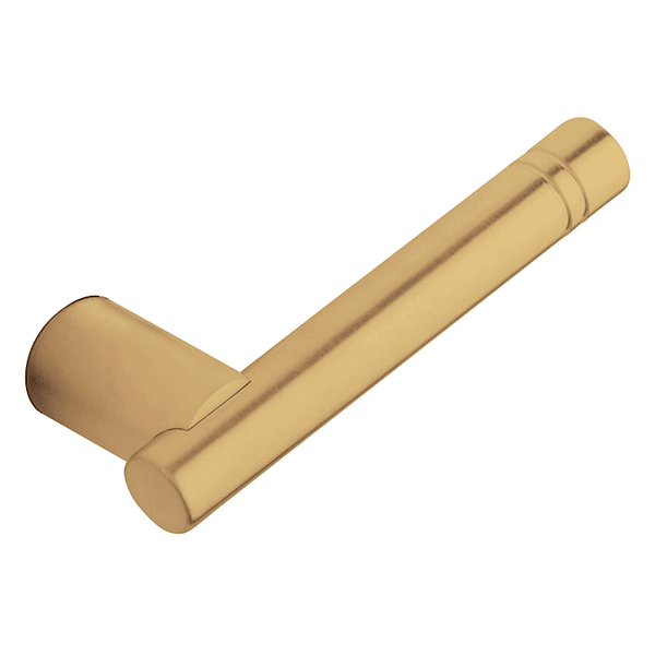 Baldwin 5138.060.RMR/LMR Satin Brass & Brown 1/2 Pair of 5138 Solid Brass Levers Minus Rosettes