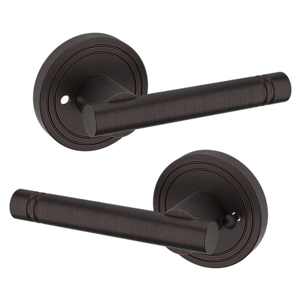 Baldwin 5138112PRIV-PRE Venetian Bronze Privacy Lever with 5047 Rose