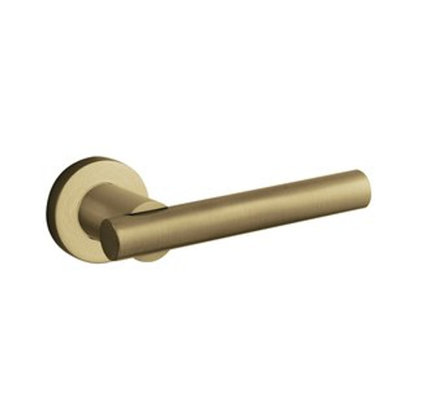 Baldwin 5137.033.fd.s Vintage Brass Full Dummy 5137 Solid Brass Lever with Your Choice of Small Rosette