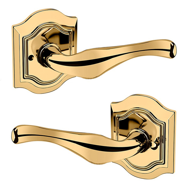 Baldwin 5447V003PRIV-PRE Lifetime Brass Privacy Lever with R027 Rose