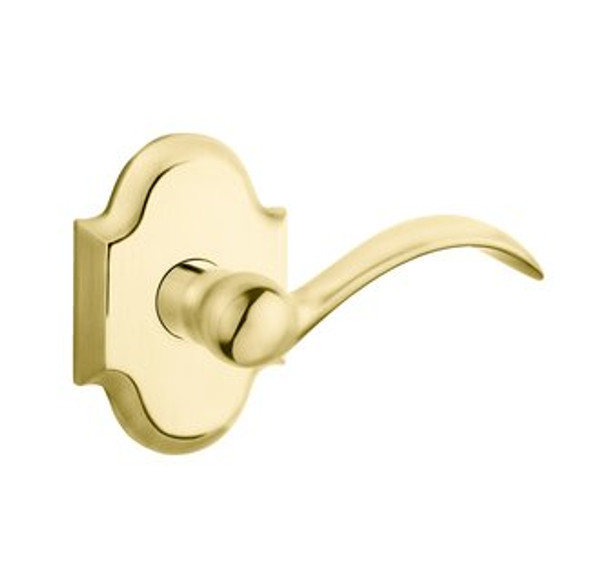 Baldwin 5452V.003.priv Lifetime Polished Brass Privacy 5452V Solid Brass Lever with Your Choice of Rosette