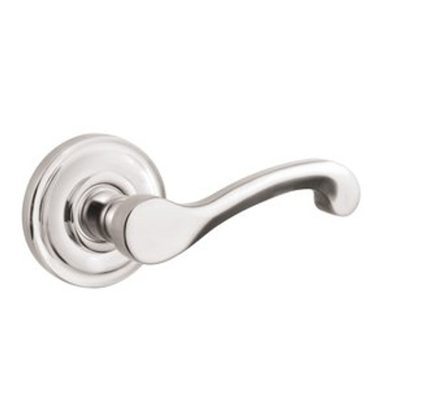 Baldwin 5445V.055.priv Lifetime Polished Nickel Privacy 5445V Solid Brass Lever with Your Choice of Rosette
