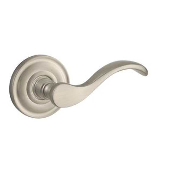 Baldwin 5455V.056.pass Lifetime Satin Nickel Passage 5455V Solid Brass Lever with Your Choice of Rosette