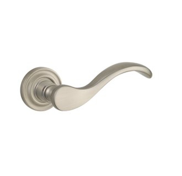 Baldwin 5455V.056.pass.s Lifetime Satin Nickel Passage 5455V Solid Brass Lever with Your Choice of Small Rosette