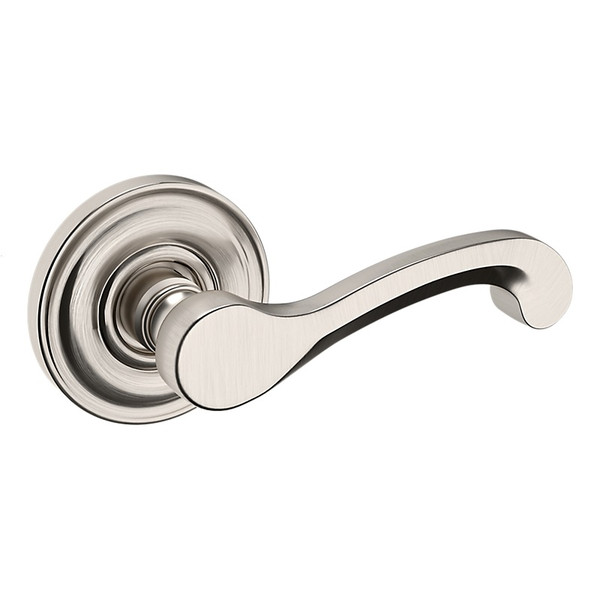 Baldwin 5445V056PASS-PRE Lifetime Satin Nickel Passage Lever with 5048 Rose