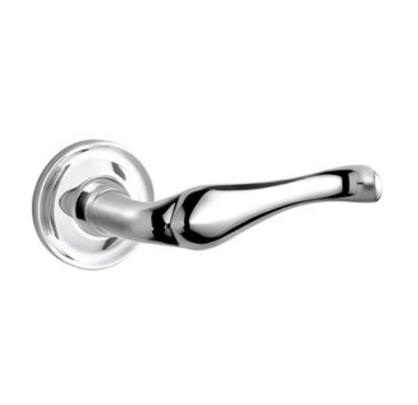 Baldwin 5447V.260.priv.s Polished Chrome Privacy 5447V Solid Brass Lever with Your Choice of Small Rosette