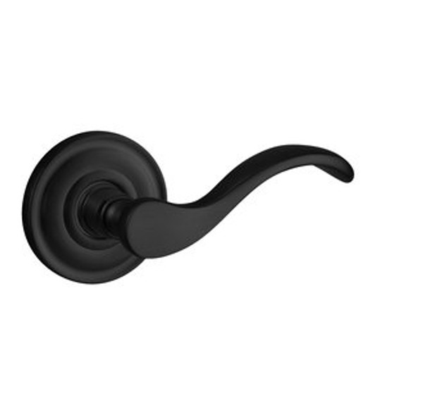 Baldwin 5455V.190.RMR/LMR Satin Black 1/2 Pair of 5455V Solid Brass Levers Minus Rosettes