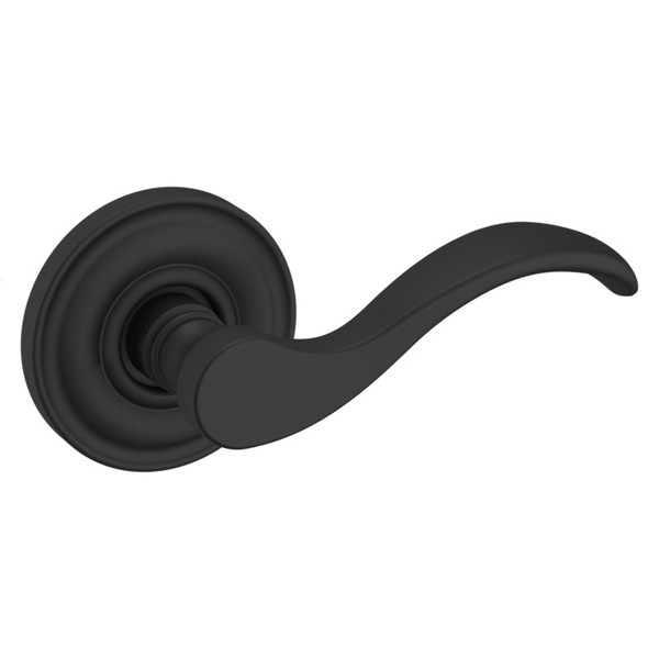 Baldwin 5455V190FD-PRE Satin Black Full Dummy Lever with 5048 Rose