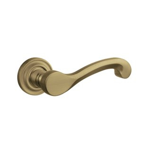 Baldwin 5445V.033.fd.s Vintage Brass Full Dummy 5445V Solid Brass Lever with Your Choice of Small Rosette