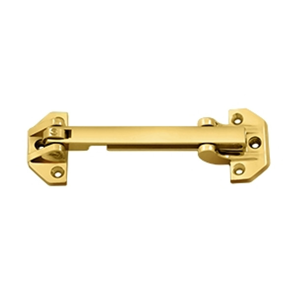 Deltana DGSB675CR003 Lifetime Polished Brass 6-3/4" HD Door Guard