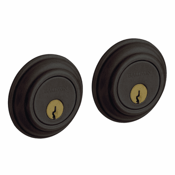Baldwin 8232402 Distressed Oil Rubbed Bronze Double Cylinder Traditional Deadbolt