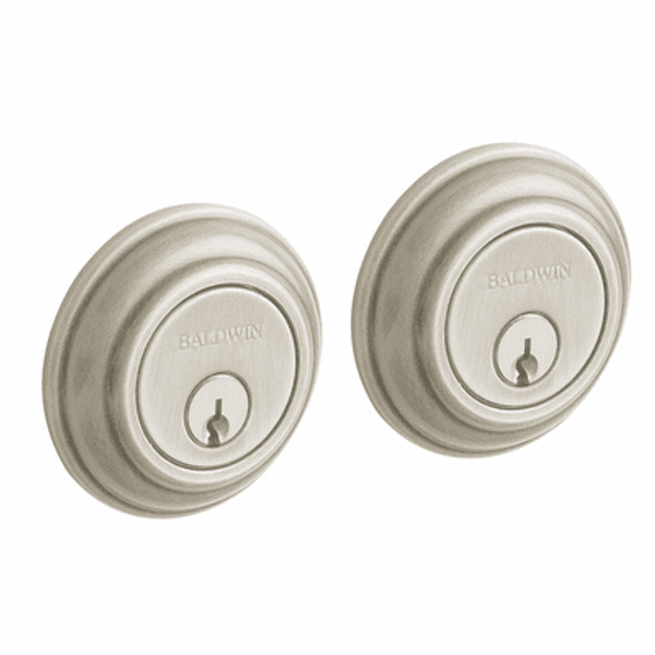 Baldwin 8232056 Lifetime Satin Nickel Double Cylinder Traditional Deadbolt