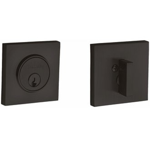 Baldwin 8220102 Oil Rubbed Bronze Single Cylinder Contemporary Deadbolt