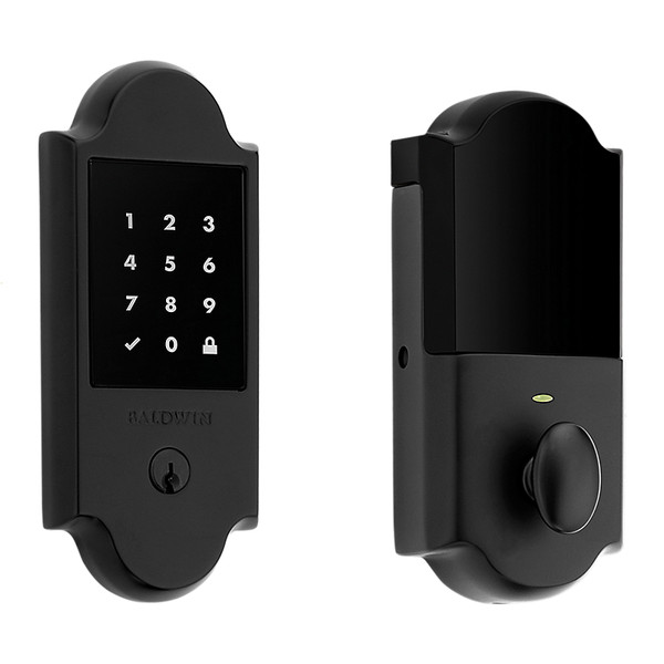 Baldwin 8235190 Stand Alone Boulder Touchscreen Deadbolt Satin Black Finish