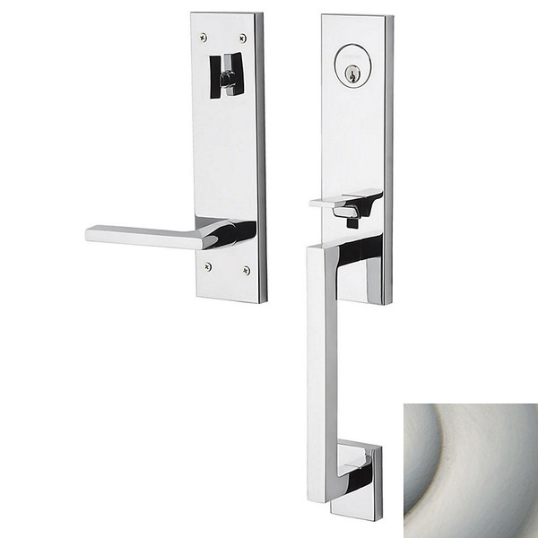 Baldwin 85391056RENT Lifetime Satin Nickel Single Cylinder Minneapolis 3/4 Handleset with 5162 Lever (Right)