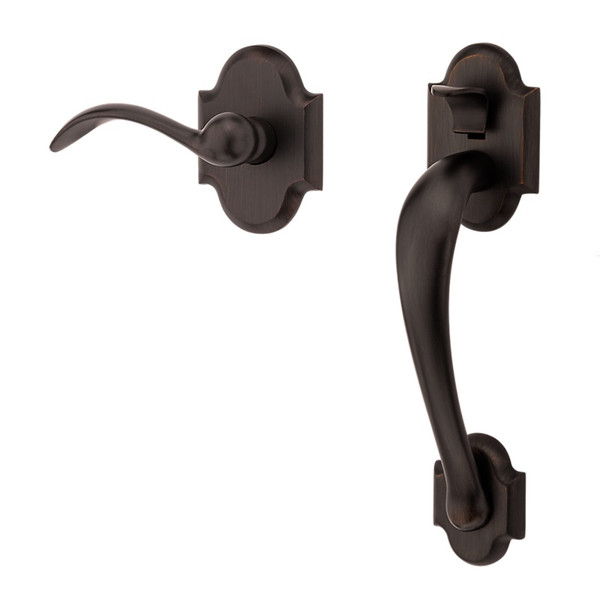 Baldwin 85353112ACRH Right Hand Boulder Handle Grip with Beavertail Lever Venetian Bronze Finish