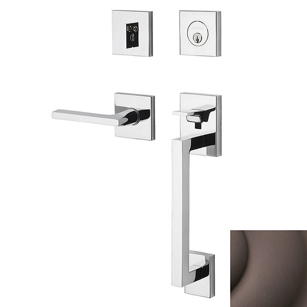 Baldwin 85390112RENT Venetian Bronze Single Cylinder Minneapolis Handleset with 5162 Lever (Right)