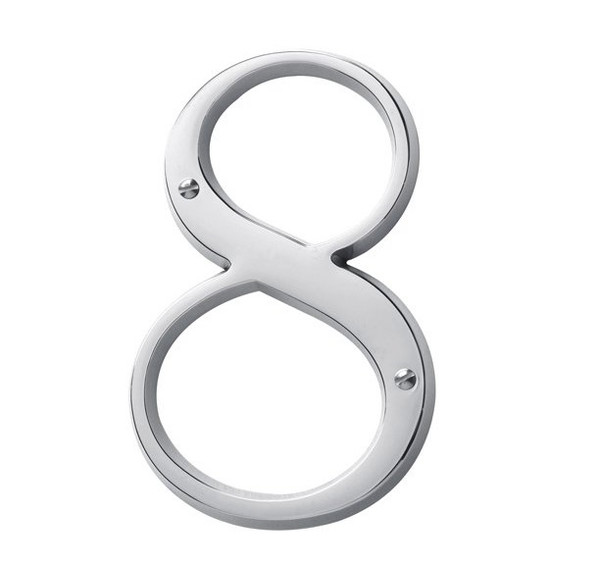 Baldwin 90678.260 Polished Chrome House Number - 8