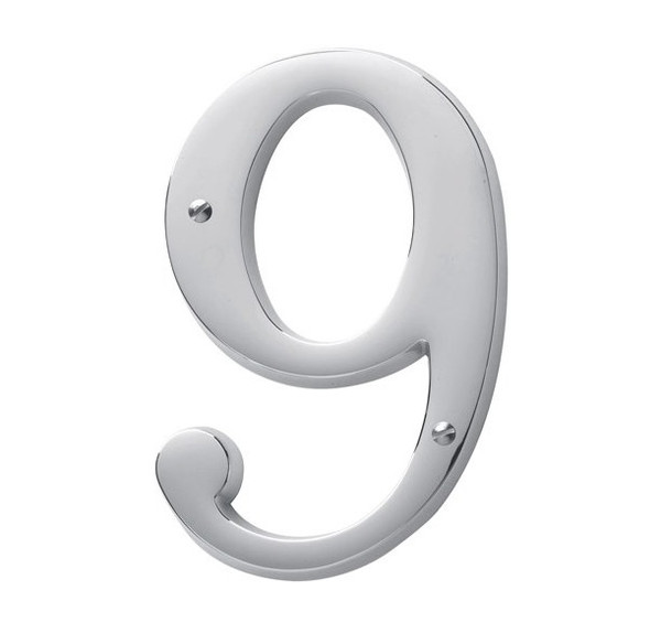 Baldwin 90679.260 Polished Chrome House Number - 9