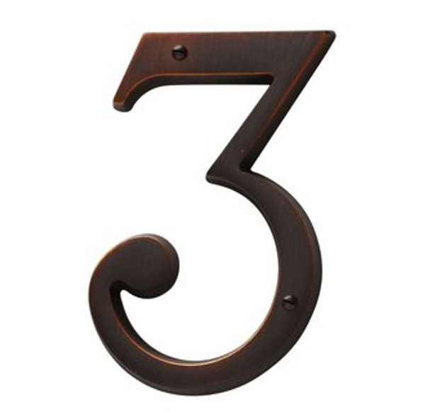 Baldwin 90673.112 Venetian Bronze House Number - 3