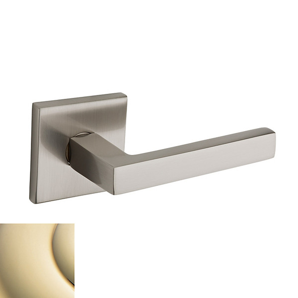 Baldwin L023.003.RMR/LMR Lifetime Polished Brass 1/2 Pair of L023 Solid Brass Levers Minus Rosettes