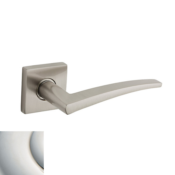 Baldwin L022.055.RMR/LMR Lifetime Polished Nickel 1/2 Pair of L022 Solid Brass Levers Minus Rosettes