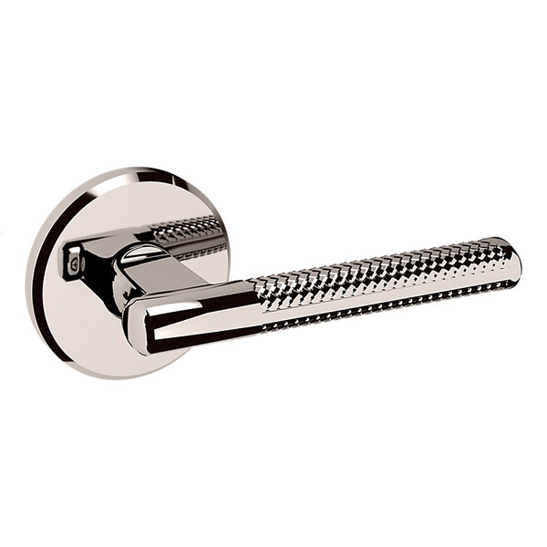 Baldwin L015055PASS-PRE Lifetime Polished Nickel Passage Lever with R016 Rose