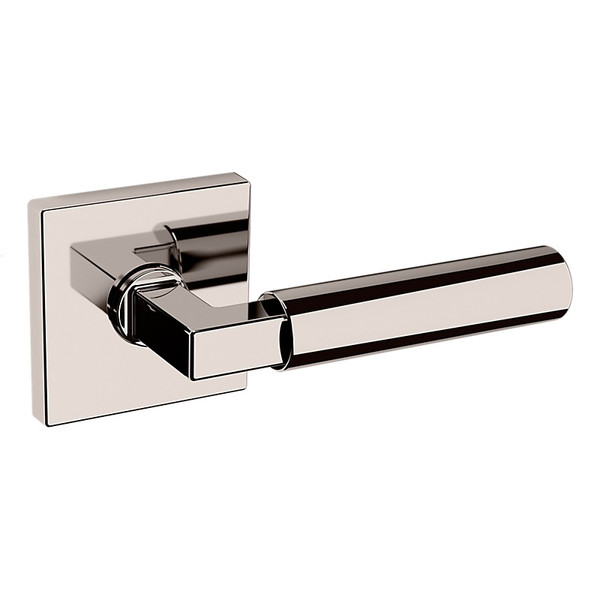 Baldwin L029055RDM-PRE Lifetime Polished Nickel Right Handed Half Dummy Lever with R017 Rose