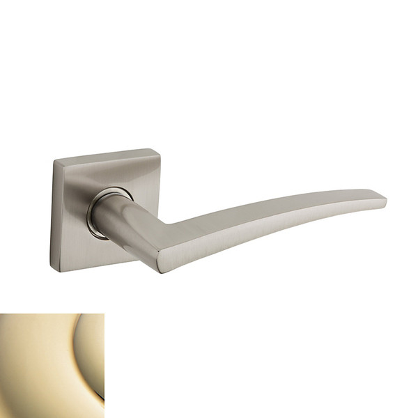 Baldwin L022.031.fd.s Non-lacquered Brass Full Dummy L022 Solid Brass Lever with Your Choice of Small Rosette