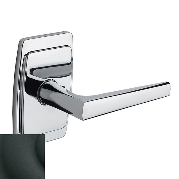 Baldwin L024.190.RMR/LMR Satin Black 1/2 Pair of L024 Solid Brass Levers Minus Rosettes
